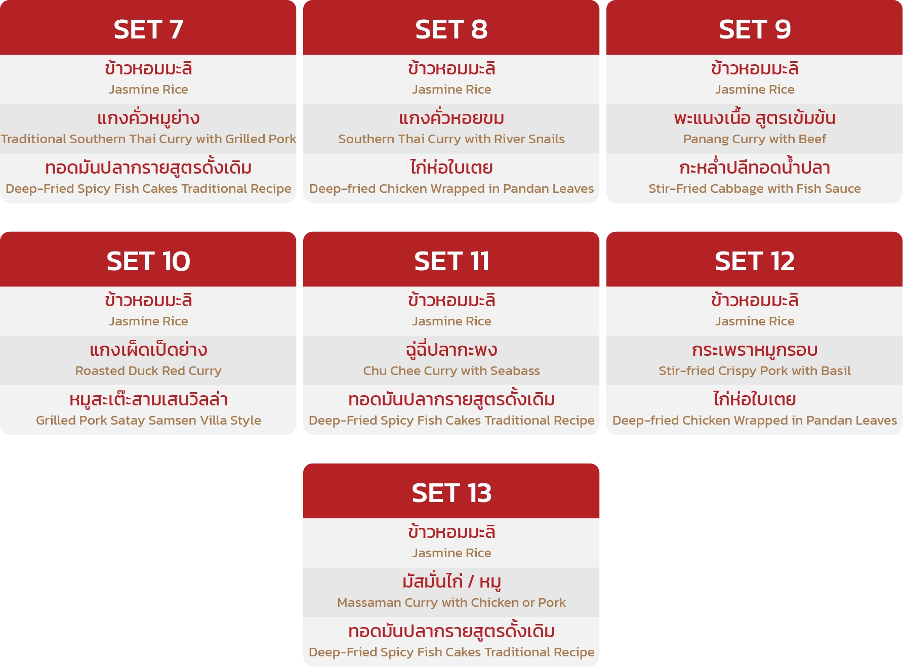 Meal Box set