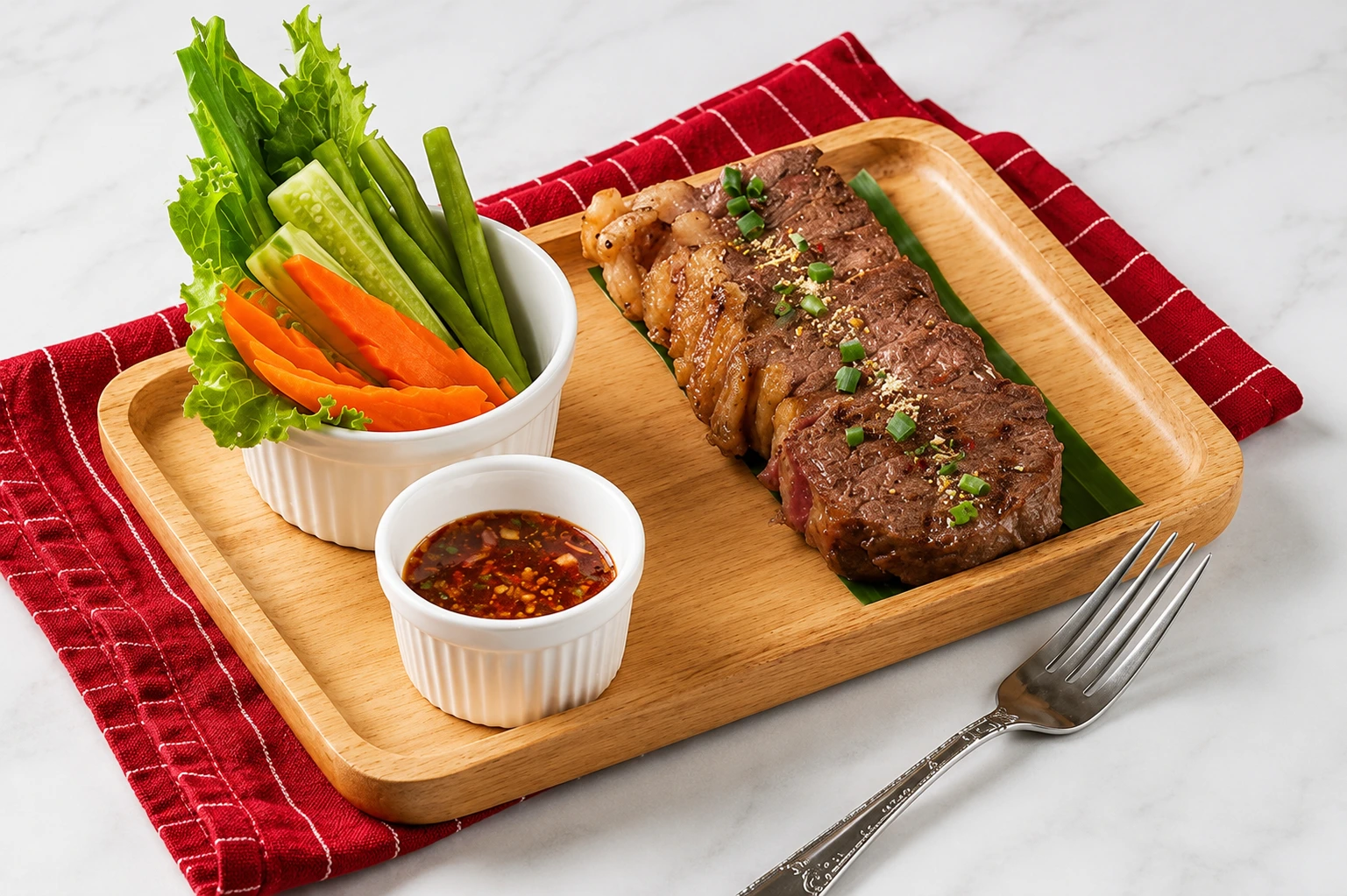 เนื้อเซอร์ลอยด์จิ้มแจ่ว